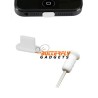 Set stofkapjes (dust cap) voor de iPhone 5, iPad 4 en iPad Mini - wit