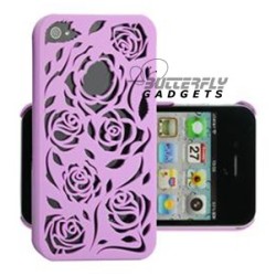 Hoesje met uitgesneden rozen motief voor de iPhone 4, 4s - Diverse kleuren
