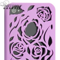 Hoesje met uitgesneden rozen motief voor de iPhone 4, 4s - Diverse kleuren