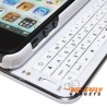 Uitschuifbaar bluetooth qwerty toetsenbord - hoes voor de iPhone 5 - Wit