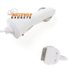 Witte 12 volt autolader met kabel voor de iPhone 3, 4 en iPhone 4s