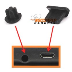 Beschermings kapjes voor de headset en USB ingang voor vele smartphones