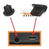 Beschermings kapjes voor de headset en USB ingang voor vele smartphones