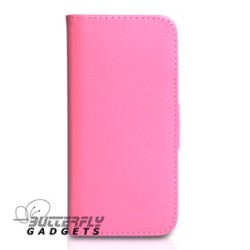 Boekvorm hoesje met pinpas vakjes voor de iPhone 5