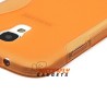 Hoesje met geribbelde zijkanten voor goede grip voor de Samsung Galaxy S4
