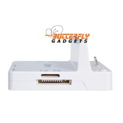 Dockingstation met Cardreader en USB hub voor de iPhone 5, 5s, 5c