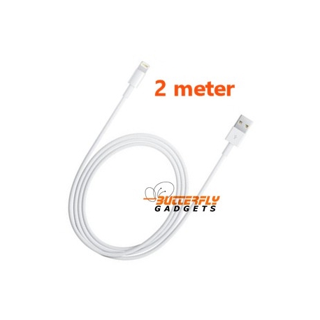 map Verhuizer Allergisch Extra lange USB kabel voor de iPhone 7, 5, 5s, 5c, 6, 6 Plus en iPad 4