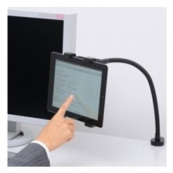 Houder met klemming voor aan het bureau voor de iPad, 2, 3 en 4  - INCL. VERZ. KOSTEN