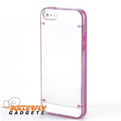 Glow in the Dark bumpercase voor de iPhone 5, iPhone 5s - Paars Roze