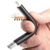 Buigbare kabel met Micro USB aansluiting om handig de telefoon te laden