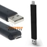 Buigbare kabel met Micro USB aansluiting om handig de telefoon te laden
