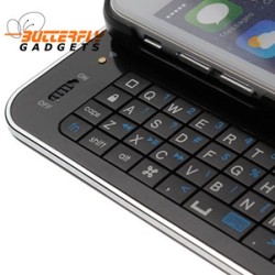 Uitschuifbaar bluetooth toetsenbord - case voor de iPhone 6 - Zwart