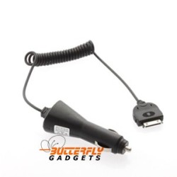 Zwarte 12 volt autolader met kabel voor de iPhone 3, 4 en iPhone 4s
