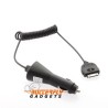 Zwarte 12 volt autolader met kabel voor de iPhone 3, 4 en iPhone 4s