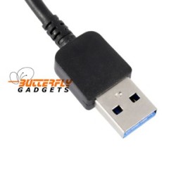 USB 3 kabel voor de Samsung Galaxy S5, Note 3, Note 4 - Zwart, 1 meter