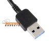 USB 3 kabel voor de Samsung Galaxy S5, Note 3, Note 4 - Zwart, 1 meter