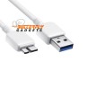 USB 3 kabel voor de Samsung Galaxy S5, Note 3, Wit, 1 meter