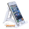Witte inklapbare bureauhouder voor de iPhone 6, 6 Plus, 5, 5s, 5c en iPad