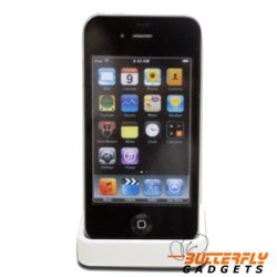 Dockingstation (dock in, bureaulader) voor iPhone 4, 4GS (wit)