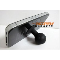Rubberen houder voor de iPhone (iStand) (zwart)