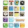 iPhone App koelkast magneten (18 stuks)