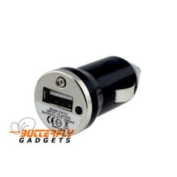 Mini Autolader (12 volt) voor de iPhone (zwart)