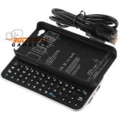 Uitschuifbaar bluetooth toetsenbord (keyboard) - Case voor de iPhone 4, iPhone 4g
