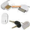 Oplaadkabel voor de iPhone en iPod voor aan de sleutelhanger - wit