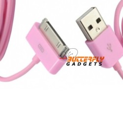 USB data sync kabel voor de iPhone en iPad (roze, 1 meter)