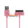 USB data sync kabel voor de iPhone en iPad (roze, 1 meter)
