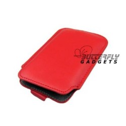 Case (pouch holster hoesje) met strap voor de iPhone 3, 3G, 3GS, 4, 4S - Rood