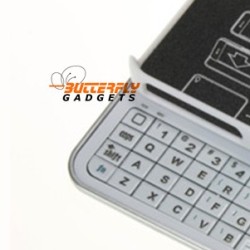 Uitschuifbaar bluetooth toetsenbord - case voor de iPhone 4, 4G, 4S - Wit