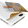 Hoge kwaliteit kunststof back cover met pinpashouder voor iPhone 4, 4s - Wit