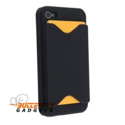 Hoge kwaliteit kunststof back cover met pinpashouder voor iPhone 4, 4s - Wit