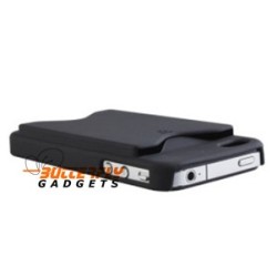 Hoge kwaliteit kunststof back cover met pinpashouder voor iPhone 4, 4s - Wit