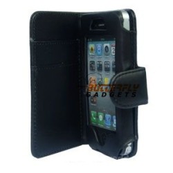 Bookcase (boekvorm hoesje) voor iPhone 4, 4s met twee vakjes voor pasjes
