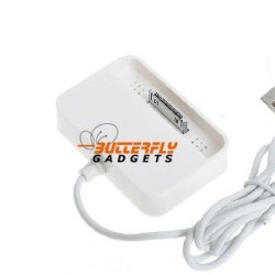 Dockingstation met kabel voor de iPhone 4 en iPhone 4s (wit)