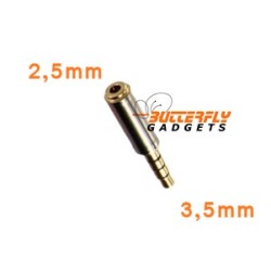 3,5mm naar 2,5mm headset plug converter voor o.a. de iPhone