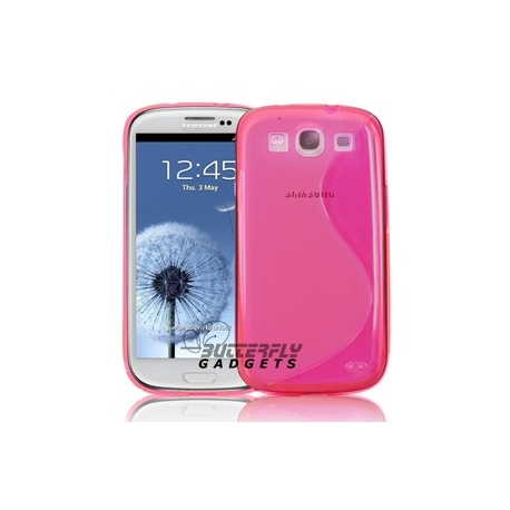 Kapper plaats Vooruitgaan Flexibele TPU back cover voor de achterkant van de Samsung Galaxy S3 i9300,  roze