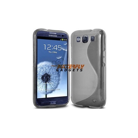 Schat Oppervlakkig Petulance Flexibele TPU back cover voor de achterkant van de Samsung Galaxy S3 i9300,  grijs transparant