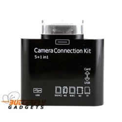 Vijf in één camera connectie-kit voor de iPad