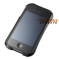 Metalen (stalen) robuuste bumper case voor de iPhone 4 of iPhone 4s - zwart