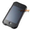 Metalen (stalen) robuuste bumper case voor de iPhone 4 of iPhone 4s - zwart