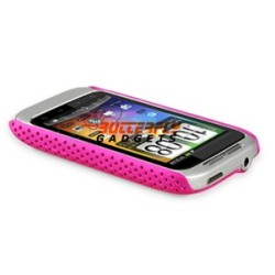 Mesh case cover hoesje voor HTC WildFire S (Fel Roze)