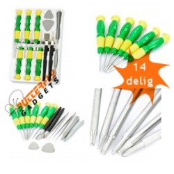 14 delige gereedschapset voor o.a. de iPhone, Samsung Galaxy, HTC One