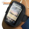 Lichtgewicht sport armband voor o.a. de Samsung Galaxy Note, HTC One X (zwart)