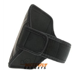 Lichtgewicht sport armband voor o.a. de Samsung Galaxy Note, HTC One X (zwart)