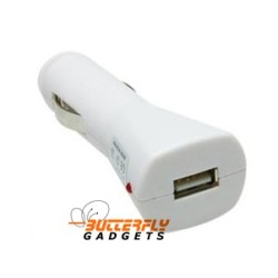 Autolader (12 volt) voor de iPhone en iPad (wit)