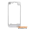 Doorzichtige achterkant van glas voor de achterkant van de iPhone 4 - Wit