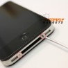 Doorzichtige achterkant van glas voor de achterkant van de iPhone 4 - Wit